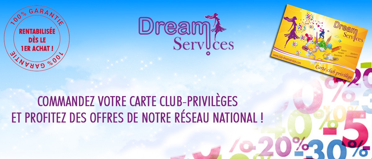 Carte Club Privilèges DREAMSERVICES